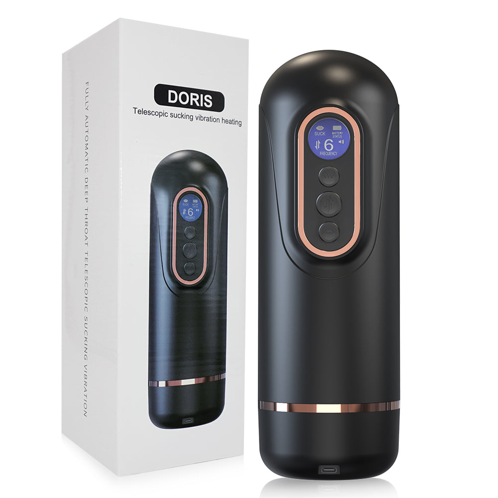 Ultimate 5-in-1 Fully Automatic Masturbation Cup - Smart LED Screen, Thrusting & Sucking Tech with Integrated Warming & Voice Interaction