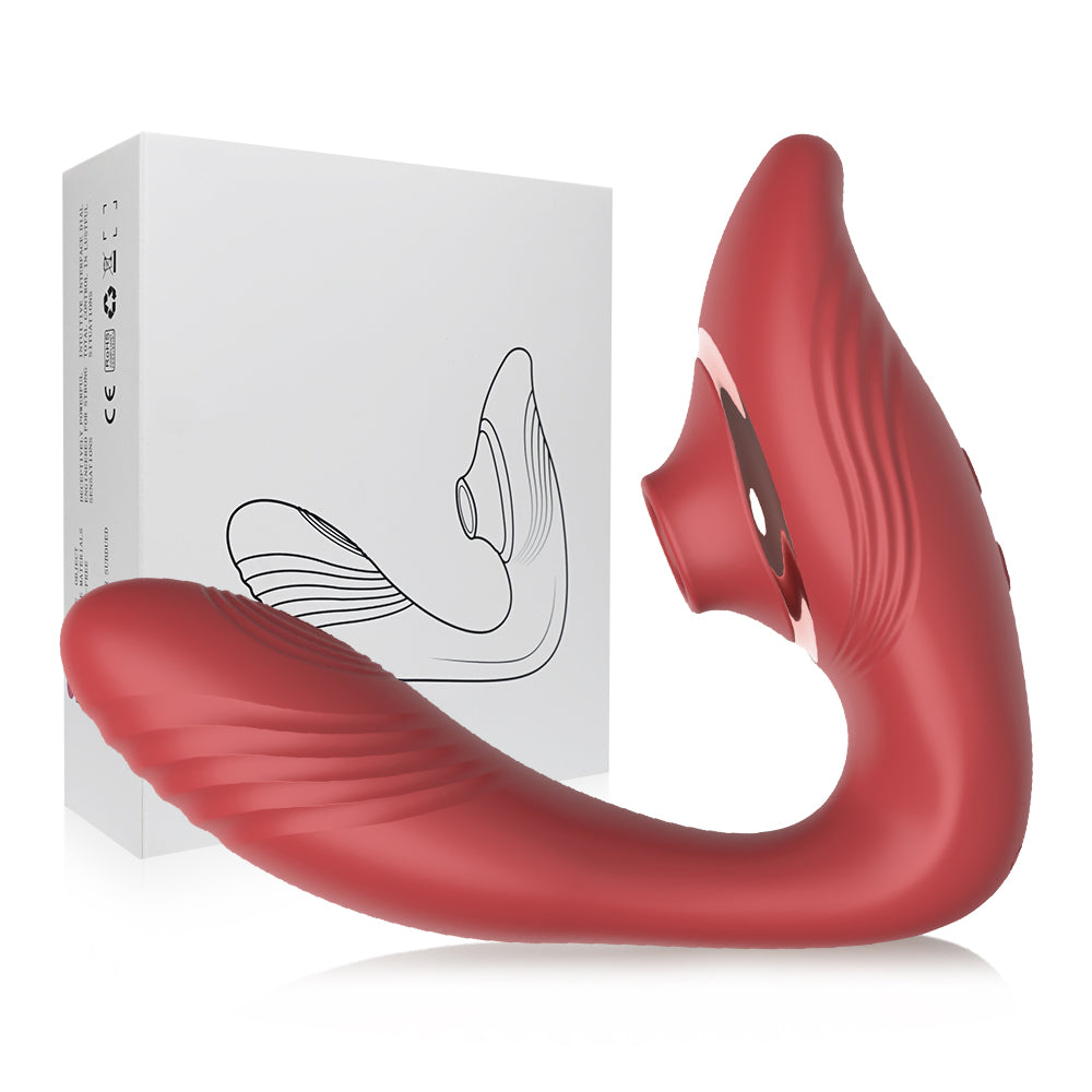 Wearable Dual-Stimulation Massager - 3-in-1 Nipple Suction, G-Spot Vibration & Patting Technology