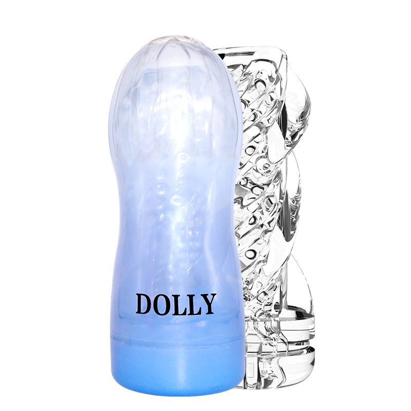 Crystal Clear Manual Masturbator - Advanced Sensory Trainer Cup with Deep-Ribbed Texture