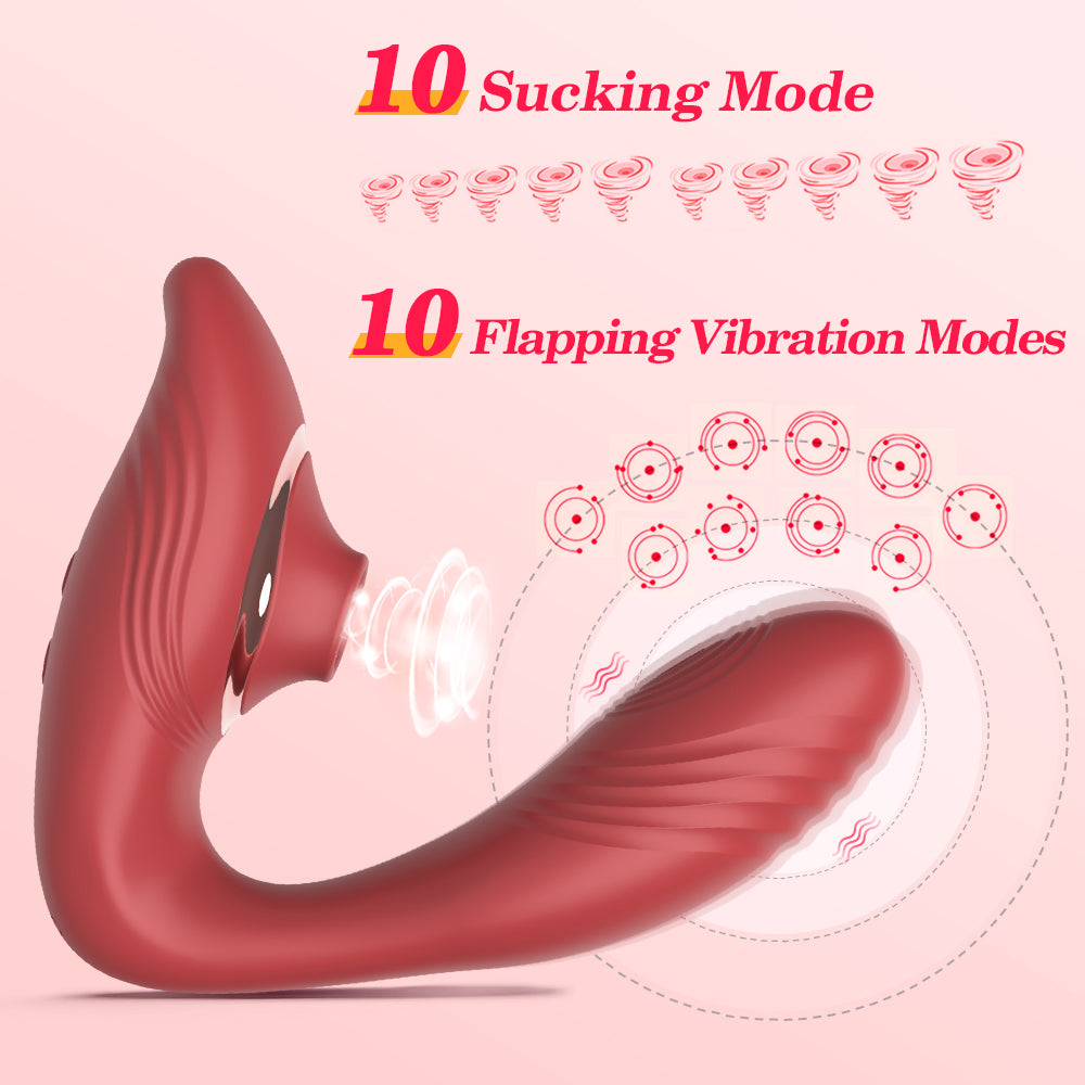 Wearable Dual-Stimulation Massager - 3-in-1 Nipple Suction, G-Spot Vibration & Patting Technology