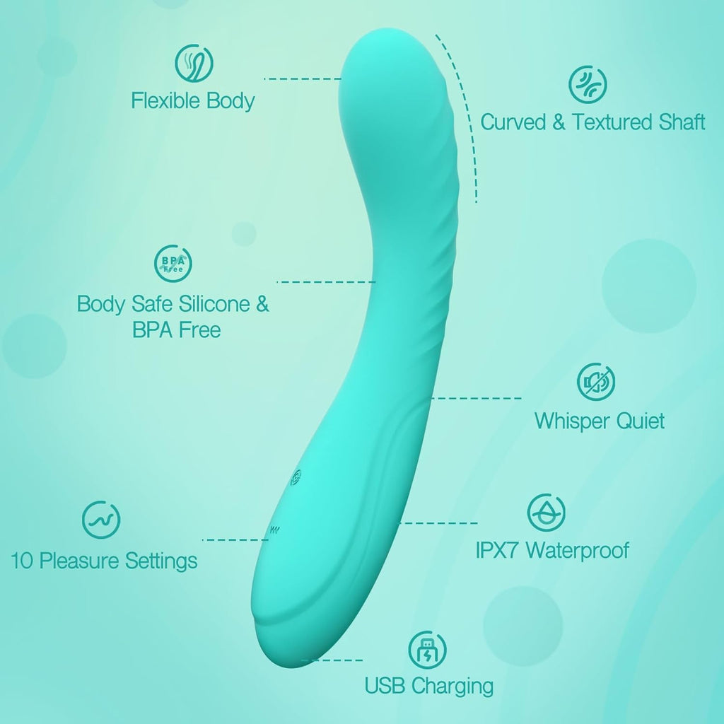 Ergonomic Curved Personal Massager
