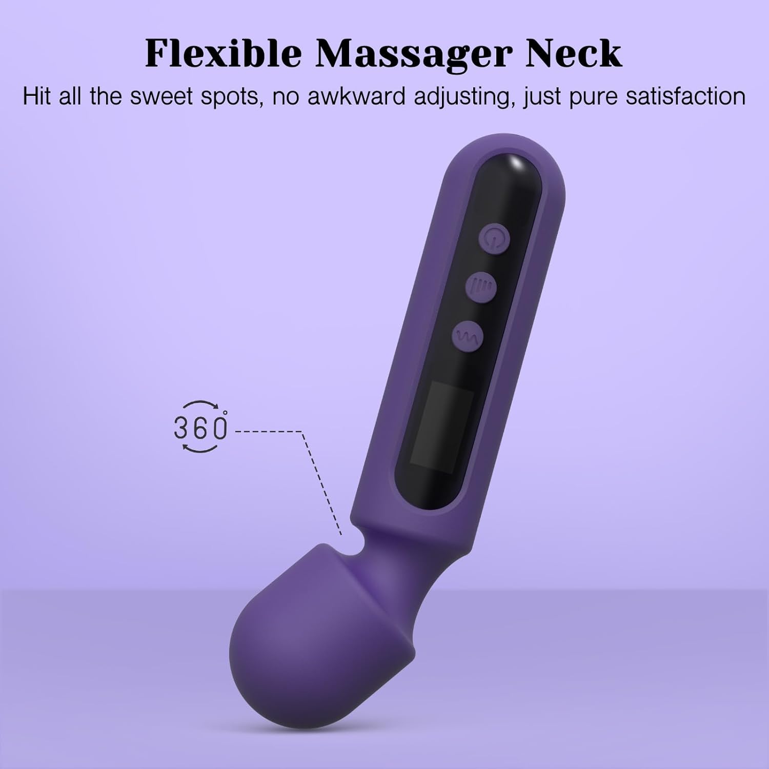 Smart LCD Wand Massager Kit with Interchangeable Attachments