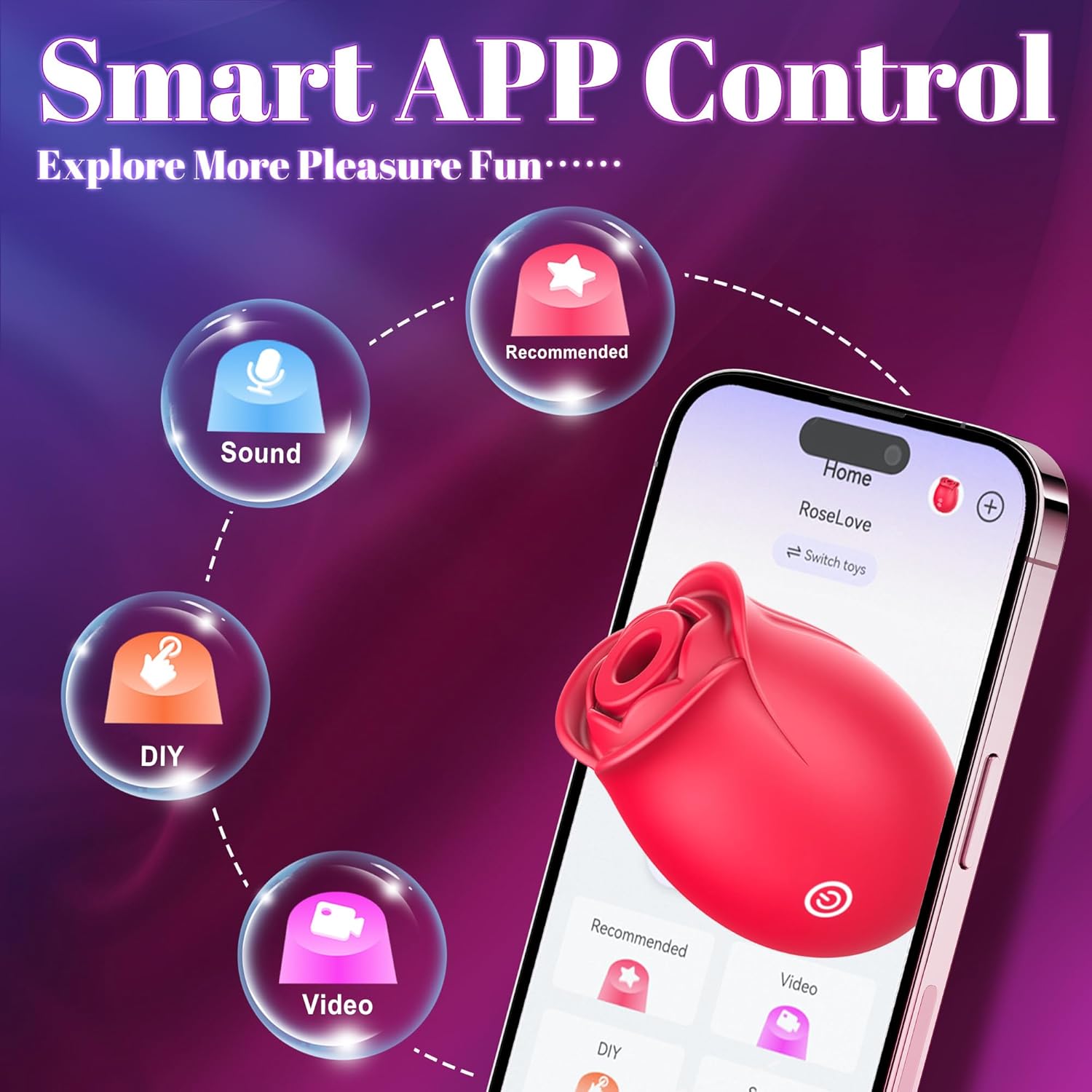 Elegant Rose Air-Pulse Personal Massager