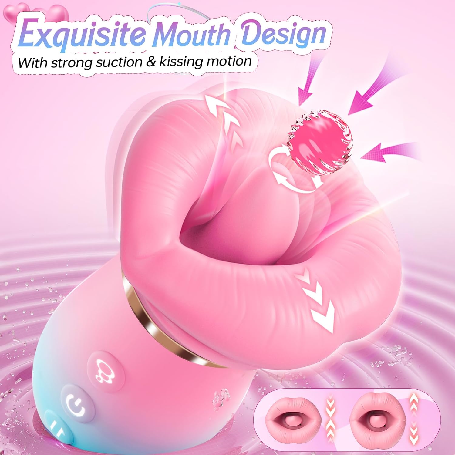 Smart App-Controlled Floral Personal Massager