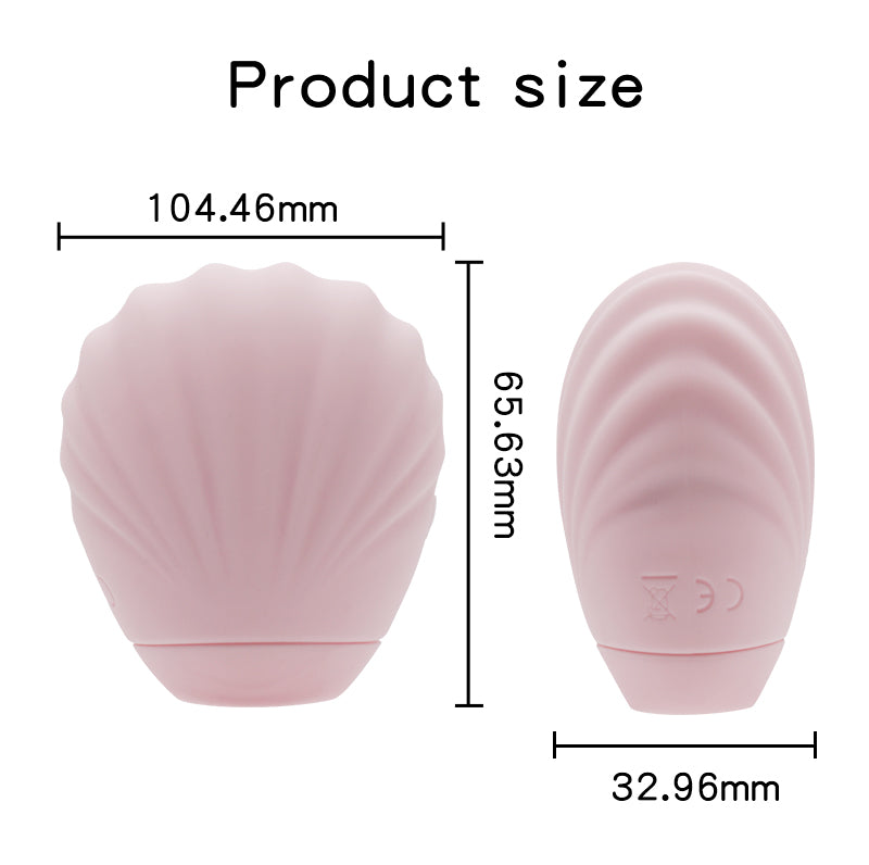 Enchanted Shell Air-Pulse & G-Spot Vibrating Massager - Discreet Waterproof Personal Wellness Tool