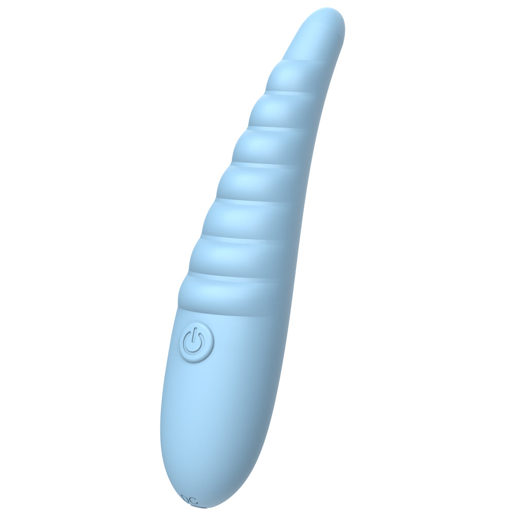 Liquid Silicone Tentacle-Ribbed Wand - 10-Frequency Waterproof Bullet Vibrator for Clitoral & G-Spot Stimulation