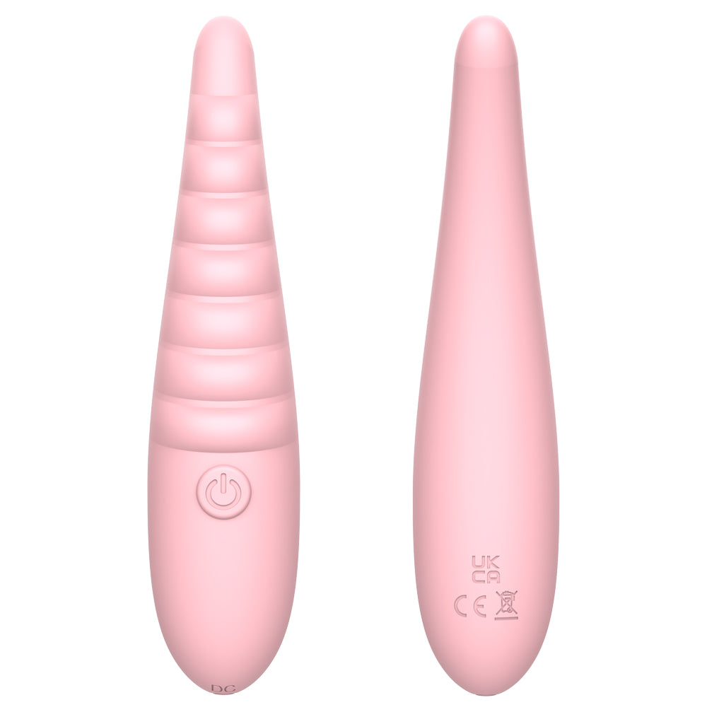Liquid Silicone Tentacle-Ribbed Wand - 10-Frequency Waterproof Bullet Vibrator for Clitoral & G-Spot Stimulation