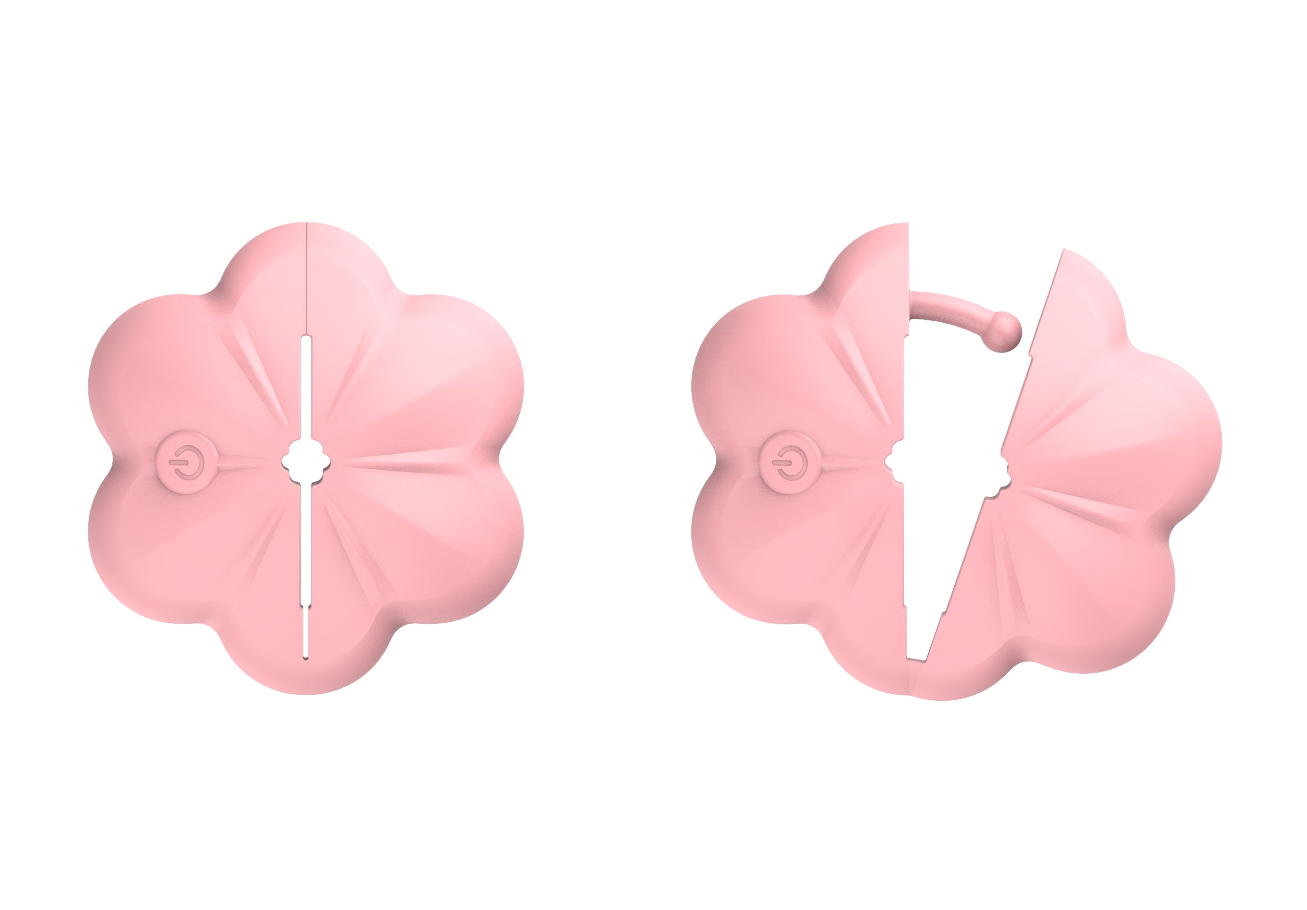 Sakura Blossom Remote Control Breast Clamps - Adjustable Multi-Speed Vibrating Nipple Massagers for Sensual Play