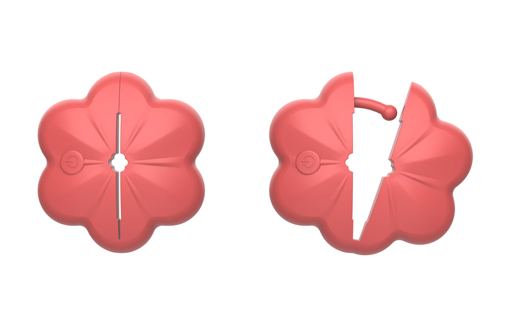 Sakura Blossom Remote Control Breast Clamps - Adjustable Multi-Speed Vibrating Nipple Massagers for Sensual Play