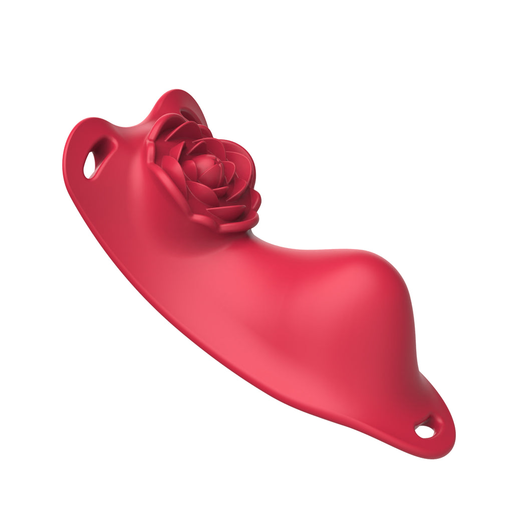Discreet Rose Petal Wearable Vibrator - 10-Speed Wireless Remote Control G-Spot & Clitoral Massager