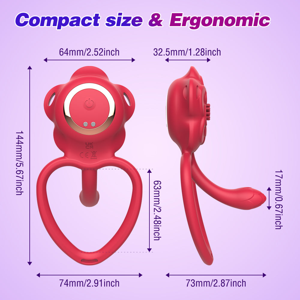 Smart Floral Wearable Vibrator - Triple Control Mode (App, Remote & Manual) - 9-Speed Dual-Stimulation Panty Massager
